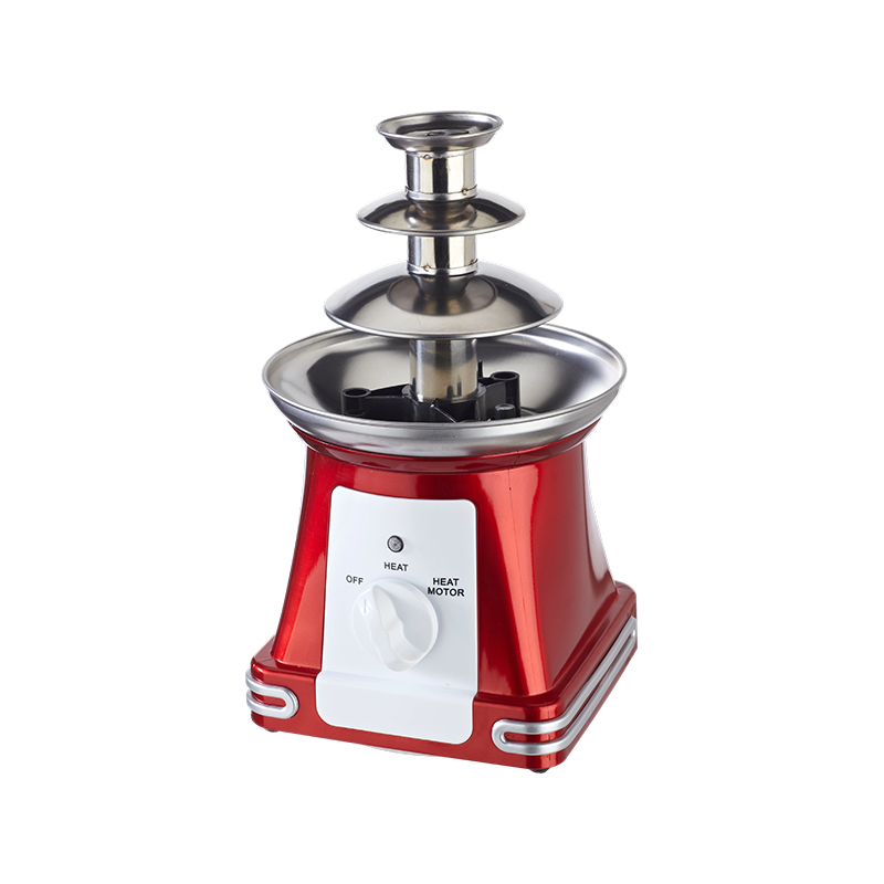 YHL-1722 Máquina de fazer chocolate com base quadrada vermelha retrô YHL-1722 Máquina de fazer chocolate com base quadrada vermelha retrô